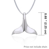 Whale Tail Sterling Silver Pendant JP007 - Pendants